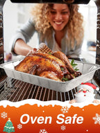 24 Pack Disposable Aluminum Pans with Lids Combo Set- 12 Large 9x13 Foil Pans Half Size & 12 Small 8x8 Tin Foil Baking Pans, Tin Trays Containers for Meal Prep, Food Cooking, Roasting, Heating