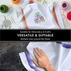 Premium Kitchen Towel (28”x20”, 6 Pack) 100% Cotton Dish Towels Cloths Large Hand Towels Tea Towels for Kitchen with Hanging Loop, Reusable Cleaning Cloths, Fast Dry Lint Free Linen | Assorted Colors