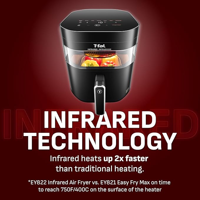 Infrared Air Fryer 2.0 7L Dual Heating, Black, 1800W