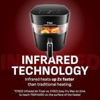 Infrared Air Fryer 2.0 7L Dual Heating, Black, 1800W