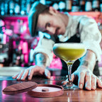 4 Pcs Margarita Salt Rimmer Set Glass Rimmer with Lid Home Bar Accessories Plate for Sugar Drinks Cocktails Bartender Tool Kit Party Restaurant, 5.9" Diameter (Acacia Wood)