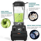 OMMO Blender 1800W, Professional High Speed Countertop Blender with Durable Stainless Steel Blades, 60oz BPA Free Blender for Shakes and Smoothies, Nuts, Ice and Fruits, Dishwasher Safe