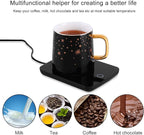 Misby Mug Warmer, Coffee Cup Warmer with Auto Shut Off, Gravity-Induction Coffee Warmer for Desk Use, Coffee Mug Warmer for Coffee Lovers Gift Keep Beverages Coffee Warmer (Black)