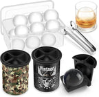 Clear Ice Cube Maker, 2 Pack Large Ice Cube Molds, Ice Ball Maker Mold for Whiskey Lover, 2.5" Stainless Steel Ice Maker, Non-bpa & Easy-release Old Fashioned Ice Cube Mold, Bourbon Gifts for Men