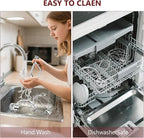 Stainless Steel Attachments 3-Piece for KitchenAid 5.5-6 QT Bowl-Lift Stand Mixer and Mixing Bowl,Includes Wire Whisk, Flat Beater, Dough Hook,Dishwasher Safe and Heavy Duty