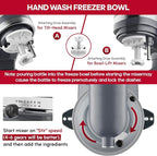 InnoMoon Ice Cream Maker Attachment for KitchenAid Stand Mixer, Compatible for Kitchenaid 4.5QT/5QT/6QT/7QT Stand Mixer, 2-Quart Frozen Yogurt, Sorbet Gelato Maker, Kitchen aid Ice Cream Maker (Gray)