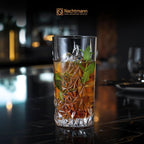 Nachtmann Sculpture 14oz Long Drink Glasses (Set of 4) - Crystal Glassware for Cocktails & Beverages, Elegant Design, Ideal for Special Occasions - Dishwasher Safe Stylish Glassware for Dining