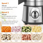 Anatole Electric Vegetable Dicer Slicer Shredder 5 in 1 Commercial Food Processor 16-Cup 300W Stainless Steel Veggie Chopper Heavy Duty with 5 Blades Auto Discharge for Potato Onion Carrot