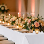 Fitable 8 Pack Table Cloth Rectangle Table: Stain and Wrinkle Resistant Tablecloth Rectangular, Washable Polyester Tablecloths for Wedding Party Dining Banquet Event Catering(White, 70x108 Inch)