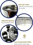 Ultra Cuisine 11 Piece Small Circle Cookie Cutter Set - Graduated Round Cookie Mold Cutter For Donuts & Scones - Heavy-Duty Stainless Steel w/3 Pastry Ring Cookie Cutters For Baking - Food Rings