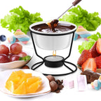 40 Pcs Ceramic Butter Warmers for Seafood Set 4.7oz 8 Pcs Butter Warmer with 32 Tealight Candles for Chocolate Cheese Fondue Melting, Dishwasher Safe, Microwave Safe, Oven, White