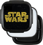 Yoobi – Star Wars X Classic Black Bento Box and Ice Pack or Kids & Tweens – 3 Compartment Lunch Box, Dishwasher & Microwave Safe – BPA & PVC Free, Leakproof