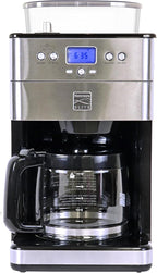 Koolatron Kenmore Elite Grind and Brew Coffee Maker - Built-In Grinder, Automatic Drip Coffee Machine, 12 Cup Programmable Brewer, Bean Grinder and Ground Coffee Brewer, Cafetera con Molino Integrade