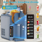 Ice Cream Maker, Slushie Machine for Home, Slushy Machine 70 oz Margarita Machine with 6 Preset Programs for Ice Cream, Frozen Yogurt or Gelato, Adjustable Thickness, Blue