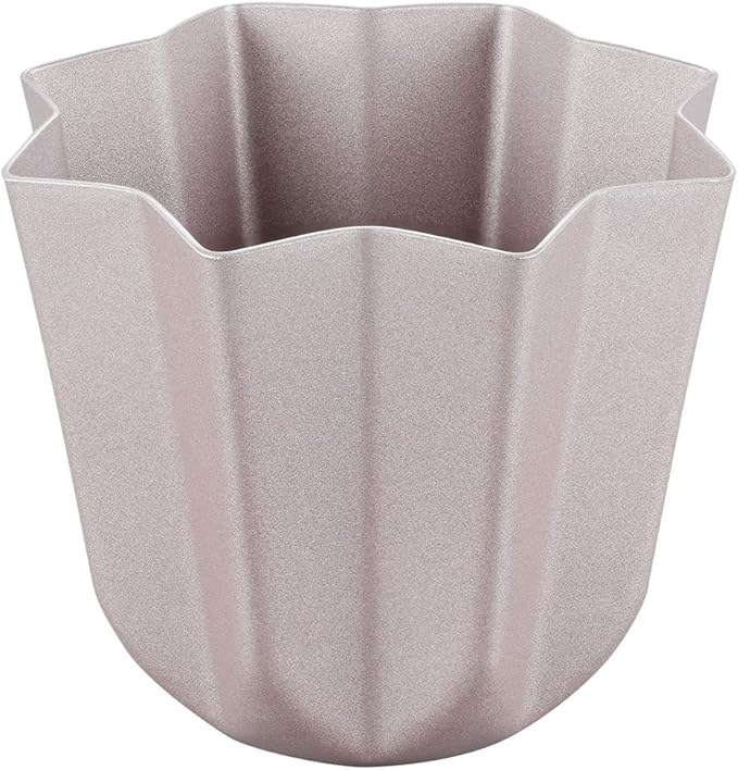 CHEFMADE Pandoros Cake Mold, 3 Inch Non-Stick Small Octagonal Muffin Bakeware for Oven and Instant Pot Baking (Champagne Gold)