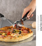 5PCS Pizza Cutter Pizza Peel Pizza Pan Set, Pizza Tool Set for Pizza Cutting And Transfer, Includ Roller Pizza Shovel, Pizza Shovel, Pizza Wheel, Pizza Cutter, Stainless Steel Large Leakage Shovel