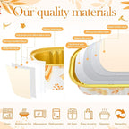 Tioncy 50 Pcs Autumn Themed Mini Pink Loaf Pans with Lids Spoons Sticker Cute Pumpkin 6.8oz Disposable Rectangle Aluminum Foil Baking Pans Muffin Cupcake Cups for Picnics Fall Birthday Party Supply