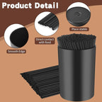 500 Pcs 5 Inch Coffee Stirrer Holder Black Coffee Stir Sticks Holder Stir Sticks for Coffee Bar Coffee Stirrers Reusable for Mixing Coffee Milk Cocktail Drinks Coffee Party Supplies