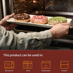 Serving Platters Set of 3, Large Serving Trays 14 inch, White Serving Plates, Ceramic Rectangle Plate, Long Platter for Cake, Sushi, Steak, Dessert, Buffet