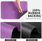 Dish Drying Mat for Kitchen Counter, Heat Resistant Drainer Mats with Non-slip Rubber Backed, Hide Stain Kitchen Super Absorbent Draining Mat, Easy to Clean Dish Rack Pad, Purple 18"x32"