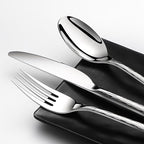 Silverware Set, 18/10 Stainless Steel 40 PieceFlatware Set for 8, Utensil Sets DishwasherSafe, Rust-Resistant, Modern Cutlery Set forHome, Wedding, Restaurant