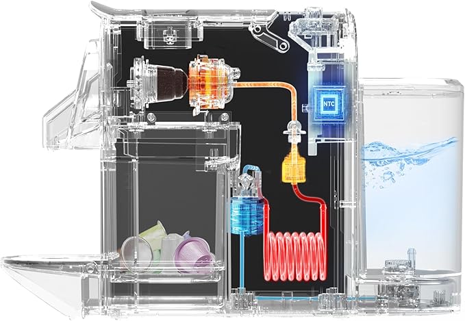 CHULUX Mini Espresso Pod Machine for NS Original Capsule, 20 Bar Single Serve Espresso Coffee Maker, 1400W