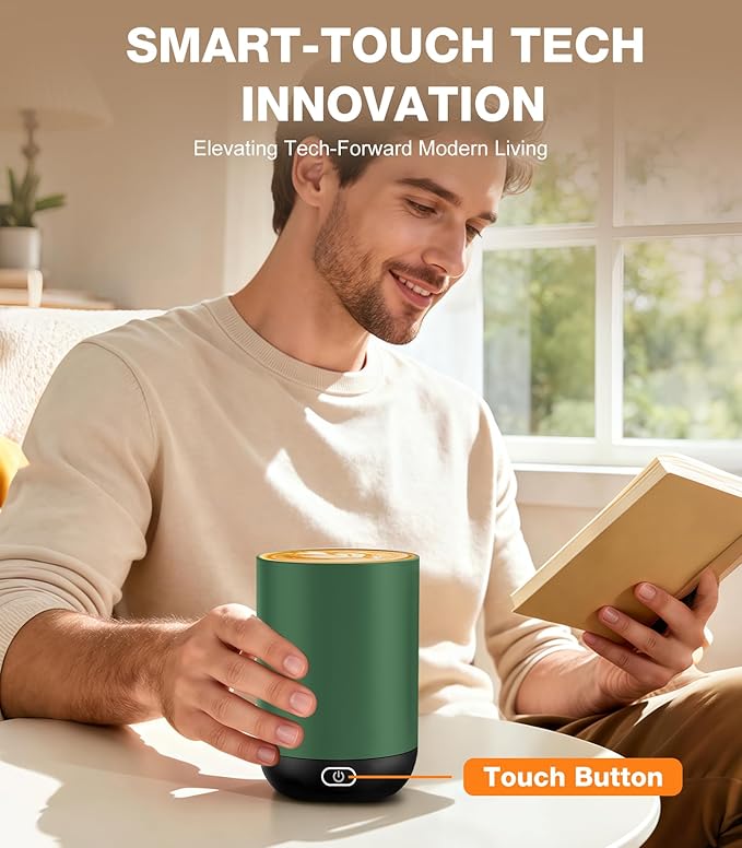 Heated Coffee Mug T1-14oz Fast Heating & Longer Battery Life Self Heating Coffee Mug Hot to 149℉ - Touch & App Controlled Mug Coffee and Hot Beverage Warmer, Gifts for Women and Men