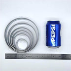 DOCZEN 6 PCS Round Cookie Cutter Set (2, 3, 3.5, 4, 5, 6 Inch) - Biscuit Cutters For Baking - Large Circle Cookie Cutters Variety Pack, Metal Stainless Steel, 6 Pack