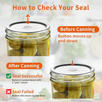 Aliggbent 130 Pcs Regular Mouth Canning Lids 70MM Airtight Split-Type Lids for Mason Jars Regular Mouth, Leakproof Bulk Canning Jar Lids for Food, Jam, Fruits & DIY Decor