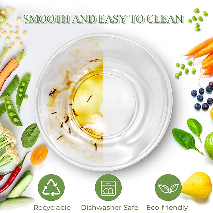 GEHE Glass Salad Bowl with Sealing Lid, 10.6Inch Large Trifle Bowl Glass Fruit Bowl, 4.7 Quart Large Capacity Serving Bowls for Salad, Pasta, Fruit, Dessert Display Cake, Microwave Safe