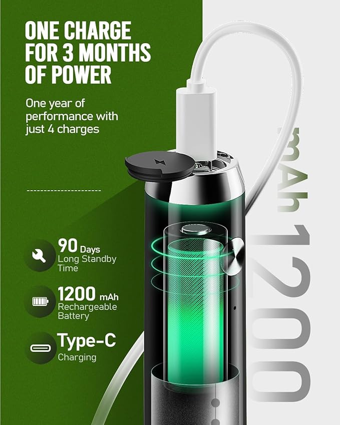 Maestri House Rechargeable Milk Frother, LunaFro NS Handheld Electric Foam Maker Waterproof Detachable Stainless Steel Whisk Drink Mixer Foamer for Lattes, Cappuccino, No Stand