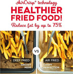 DASH Tasti-Crisp™ Electric Air Fryer Oven, 2.6 Qt., Aqua – Compact Air Fryer for Healthier Food in Minutes, Ideal for Small Spaces - Auto Shut Off, Analog, 1000-Watt