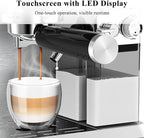 Cappuccino Machine Dual Boiler, Espresso Machines Dual Boiler 20Bar with Touchscreen, Automatic Milk Frother Compact Cappuccino Expresso Maker For For Home, Office