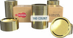 Regular Mouth Canning Lids - 160 PCS 70mm Lids for Regular Mouth Home Canning Jars. Premium Lids with Airtight Seal and Leak proof - Use for Home Canning & Food Storage (Band not included)