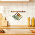 Sunflower Filed Pot Holders Set of 2 Heat Resistant Potholders,Fire Oven Hot Pads for Kitchen Cooking Baking Barbecue