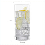 ZWIESEL GLAS Paris Iceberg Long Drink Glass 16.5 Ounce (Set of 6), Drinking Glasses for Long Drinks, Dishwasher-Safe Tritan Crystal Glasses, Made in Germany