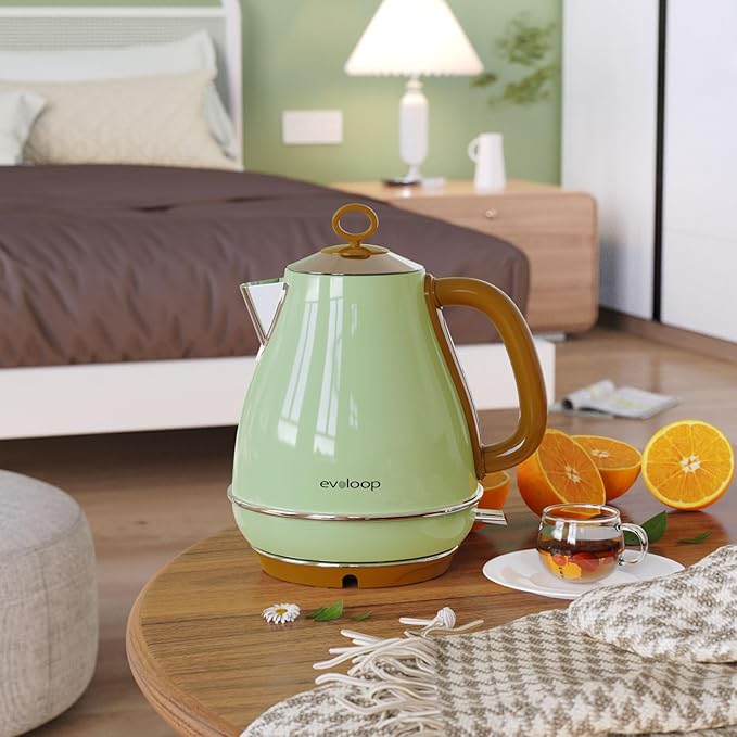 1.7L Electric Kettles, BPA Free Tea Kettle, Hot Water Boiler Heater, Stainless Steel Teapot, Auto Shut-Off & Boil-Dry Protection, 120V/1500W