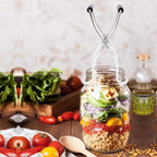 Eeoyu Canning Jar Lifter Tongs Stainless Steel Jar Lifter with Grip Handle for Home Kitchen (White)