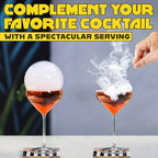 Smoking Gun Edible NON-toxic Bubble Mixture for Cocktail - (2 x 8oz), Wood Smoke Infuser and Smoker Machine Accessory - Cold Smoke for Drinks - Pack of 2 - made in USA