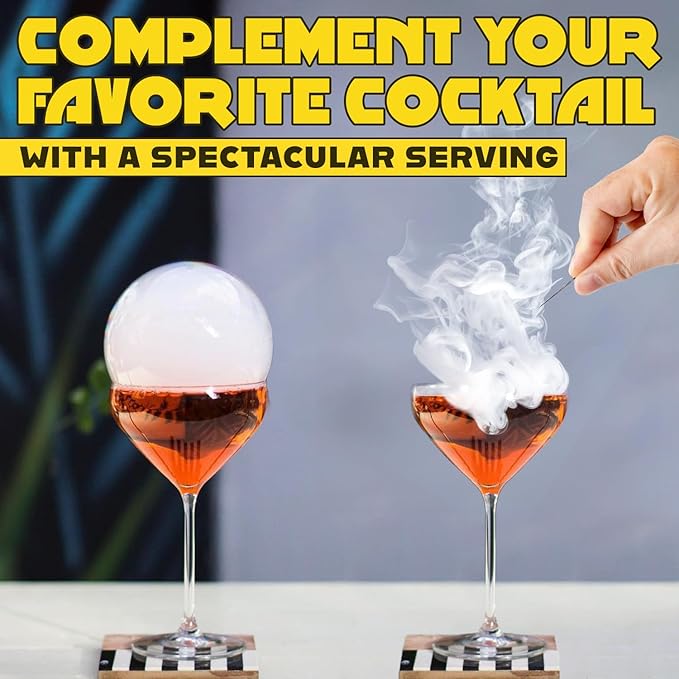 Cocktail Smoker Bubble Mixture for Smoke Infuser - 8oz, Smoker Machine and Wood Smoke Infuser Accessory - Cold Smoke for Drinks - made in USA