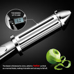 MAD SHARK Ultra Sharp Vegetable Peelers for Kitchen Fruit Apple Potato Peelers,Design with Ergonomic Non-Slip Handle, Y+I Shaped Stainless Steel Serrated(2pc）