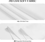 Softalker Rectangle Tablecloth, Waterproof & Stain Resistant Table Cloths Wrinkle Free Fabric Washable 210GSM Polyester Table Cover for Spring/Party/Outdoor - 60 x 84 inch,White
