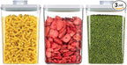 Pop Food Storage Containers Airtight Food Storage Containers Set with Lids Kitchen Pantry Organization and Storage, Stackable, BPA Free, 3 x 1.2Qt