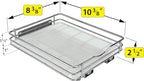 LYNK PROFESSIONAL® Pull Out Spice Rack Organizer for Inside Kitchen Cabinets - 8-1/4 inch Wide - Slide Out Drawer – Chrome Sliding Spice Cabinet Organization Shelf Racks - 1 Tier