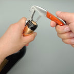 Exquiste Waiter Corkscrew for Bartenders, Professional Wine Opener With Premium Rosewood Handle,Double Hinged Bottle Opener with Serrated Foil Cutter for Sommelier, Bartend