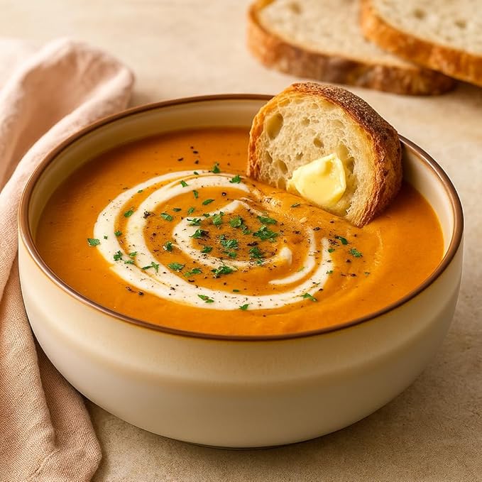 Ceramic Cereal Bowls Set of 4, 21 oz Stoneware Bowls for Soup, Salad, Dessert or Ice Cream - Stackable, Dishwasher & Microwave Safe, Small Rustic Bowls for Kitchen -Terracotta/Reactive Glaze