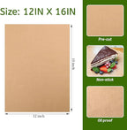 WMKGG 200Pcs Unbleached Parchment Paper for Baking, 12 x 16 Inch Precut Heavy Duty Parchment Paper Sheets for Cooking, Grilling, Air Fryer and Oven