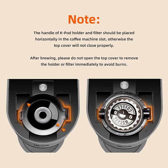 Mini Single Serve Coffee Maker for K Cup and Ground Coffee, Fast Brew One Cup Coffee Machine with Descaling Reminder and Water Window, 6 to 12 oz. Brew Sizes, Grey