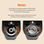 Mini Single Serve Coffee Maker for K Cup and Ground Coffee, Fast Brew One Cup Coffee Machine with Descaling Reminder and Water Window, 6 to 12 oz. Brew Sizes, Grey