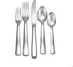 Modern America 20 Piece Set service for 4 stainless steel flatware 18/10 silverware Made in USA